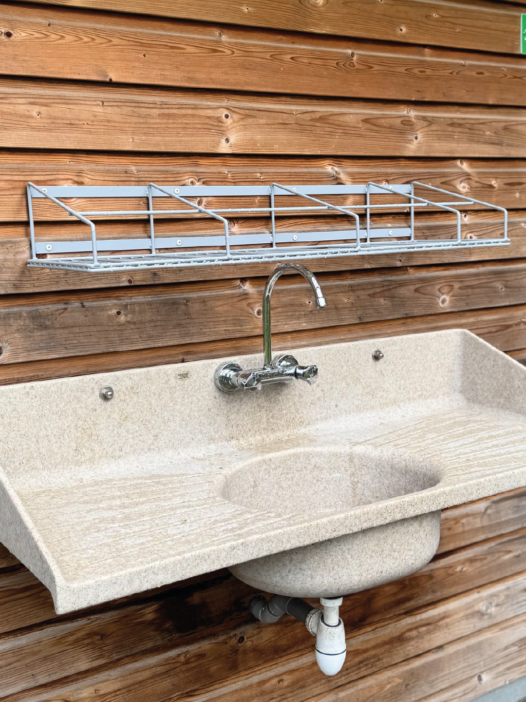 Buitenkraan afwasplaats