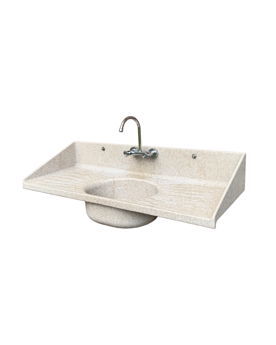 Solid surface washing area