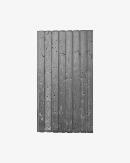 Rabatdelen buitenafwerking (groen geïmpregneerd, zwart gespoten)